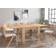 Furneo Golden Oak Wood Dining Table 90x180cm