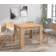 Furneo Golden Oak Wood Dining Table 90x180cm