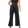 Yours Curve Satin Wide Leg Trousers - Black