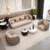Orren Ellis Carnkirk Gray/Tan Sofa 72.8" 5pcs 5 Seater