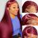 Hinixes 13x4 Lace Front Wig 28 inch 99J Burgundy