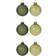 Kaemingk Christmas Ball Rosemary Green Julgranspynt 6cm 6st