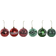 Home ESPRIT Christmas Baubles Red/Green Christmas Tree Ornament 24cm 12pcs