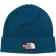The North Face Tnf Logo Box Cuffed Beanie - Midnight Petrol
