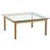 Hay Kofi Oak/Clear Coffee Table 80x80cm