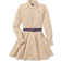 Polo Ralph Lauren Girl's Belted Cotton Chino Shirtdress - Khaki