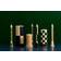 Hay Column Cube M Black/Green/Off-White Stearinljus 20cm