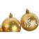 Home ESPRIT Christmas Baubles Red/Golden Christmas Tree Ornament 25cm 16pcs