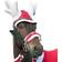 Horse Guard Santa Hat with Reindeer Antlers for Horses