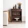 Beliani Traditional Elegant Dark Wood Storage Cabinet 66x80cm