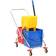 vidaXL Cleaning Trolley with Buckets and Wringer 50L
