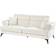 Beliani Modern White Sofa 214cm 3 Seater