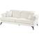 Beliani Modern White Sofa 214cm 3 Seater