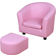 Homcom Kids Mini Sofa Children Armchair with Ottoman