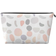 Crywmqq Dots Print Cosmetic Bag - Silver