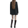 Mango Straight Button Coat - Black