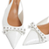 River Island Bow Sling Back - White
