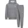 Nike Little Kid's Jordan MJ Brooklyn Fleece Pullover Hoodie Set 2-piece - Carbon Heather (85D326-GEH)