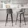 NOVECRAFTO Modern Grey Bar Stool 95cm 2pcs