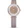 Swarovski Octea Nova horloge, Swiss Made, Lederen band, Beige, Roségoudkleurige afwerking
