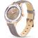 Swarovski Octea Nova horloge, Swiss Made, Lederen band, Beige, Roségoudkleurige afwerking