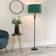 ValueLights Marissa Bottle Green Floor Lamp 145cm