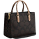 Coach Maggie Small Tote Bag In Blocked Signature Canvas - Gold/Walnut/Tan