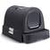 Curver Hooded Cat Litter Box 51x38.5x39.5 Anthracite 400460