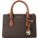 Michael Kors Sheila Small Faux Saffiano Leather Satchel - Brown