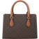 Michael Kors Sheila Small Faux Saffiano Leather Satchel - Brown