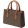 Michael Kors Sheila Small Faux Saffiano Leather Satchel - Brown
