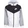 Nike Big Kid's Sportswear Windrunner Loose Hooded Jacket - White/Black/Wolf Grey/White (850443-102)