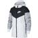 Nike Big Kid's Sportswear Windrunner Loose Hooded Jacket - White/Black/Wolf Grey/White (850443-102)