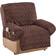 Collections Etc Diamond-Shape Quilted Stretch Recliner Loose Armchair Cover Brown (219.7x86.4cm)