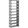 vidaXL 10-Tier Grey 54 x 28 x 158 cm Shoe Rack