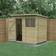 Forest Garden Beckwood Pent Shiplap Pressure Treated Shed 7 x 5 ft (Building Area )