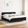vidaXL Boxspring Met Matras Stof Zwart 160x200 cm