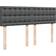 vidaXL mit Matratze 160x200 cm Dunkelgrau Boxspringbett
