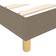 vidaXL mit Matratze 180x200 cm Taupe Boxspringbett