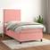 vidaXL Med Madras 90x190 cm Fløjl Pink Kontinentalseng