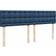 vidaXL Box Spring Con Colchón Tela Azul 180x200 cm Cama Continental