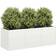 vidaXL Planter White 120 x 40 x 40 cm Cold-rolled Steel
