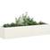 vidaXL Planter White 200 x 40 x 40 cm Cold-rolled Steel