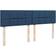 vidaXL Box Spring Con Colchón Tela Azul 180x200 cm Cama Continental