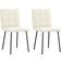 vidaXL 4101066 Cream Kitchen Chair 83cm 2pcs