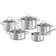 Fissler Palermo Rostfritt Stål Grytset 5 Delar Set med lock