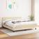 vidaXL Boxspring Met Matras Stof Crèmekleurig 180x200 cm