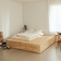 Karup Design Basement Bed Frame 140x200 With Storage Bench Clear Lacquered