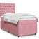 vidaXL mit Matratze Rosa 90x200 cm Boxspringbett