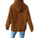 Temu Dusty Capybara Print Waffle Knit Hoodie - Caramel